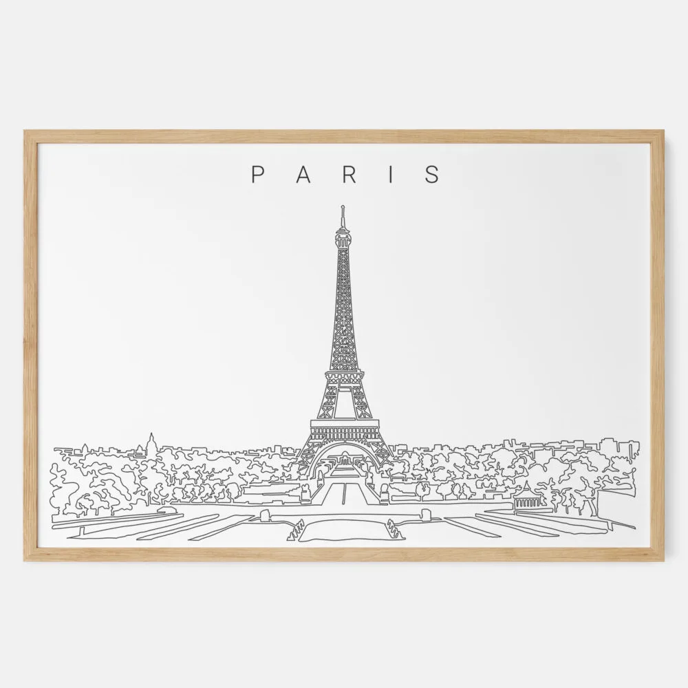 Framed Paris Art print - Landscape - Main