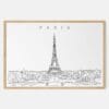 Framed Paris Art print - Landscape - Main