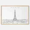 Framed Paris Art print - Landscape - Main