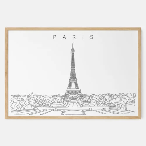 Paris Skyline Art Print