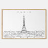 Framed Paris Art print - Landscape - Main