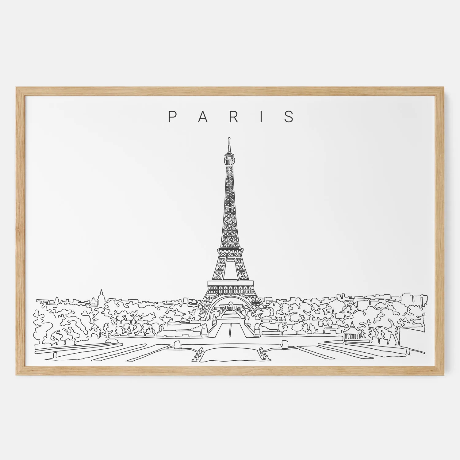 Paris Skyline Art Print