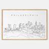Framed Philadelphia Art print - Landscape - Main