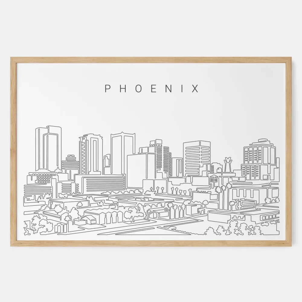 Framed Phoenix Art print - Landscape - Main