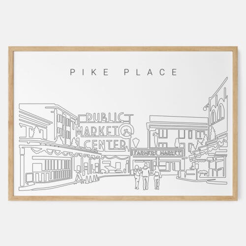 Pike Place Public Market Art Print