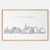 Framed Pittsburgh pa skyline Art print - Landscape - Main