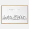 Framed Pittsburgh pa skyline Art print - Landscape - Main