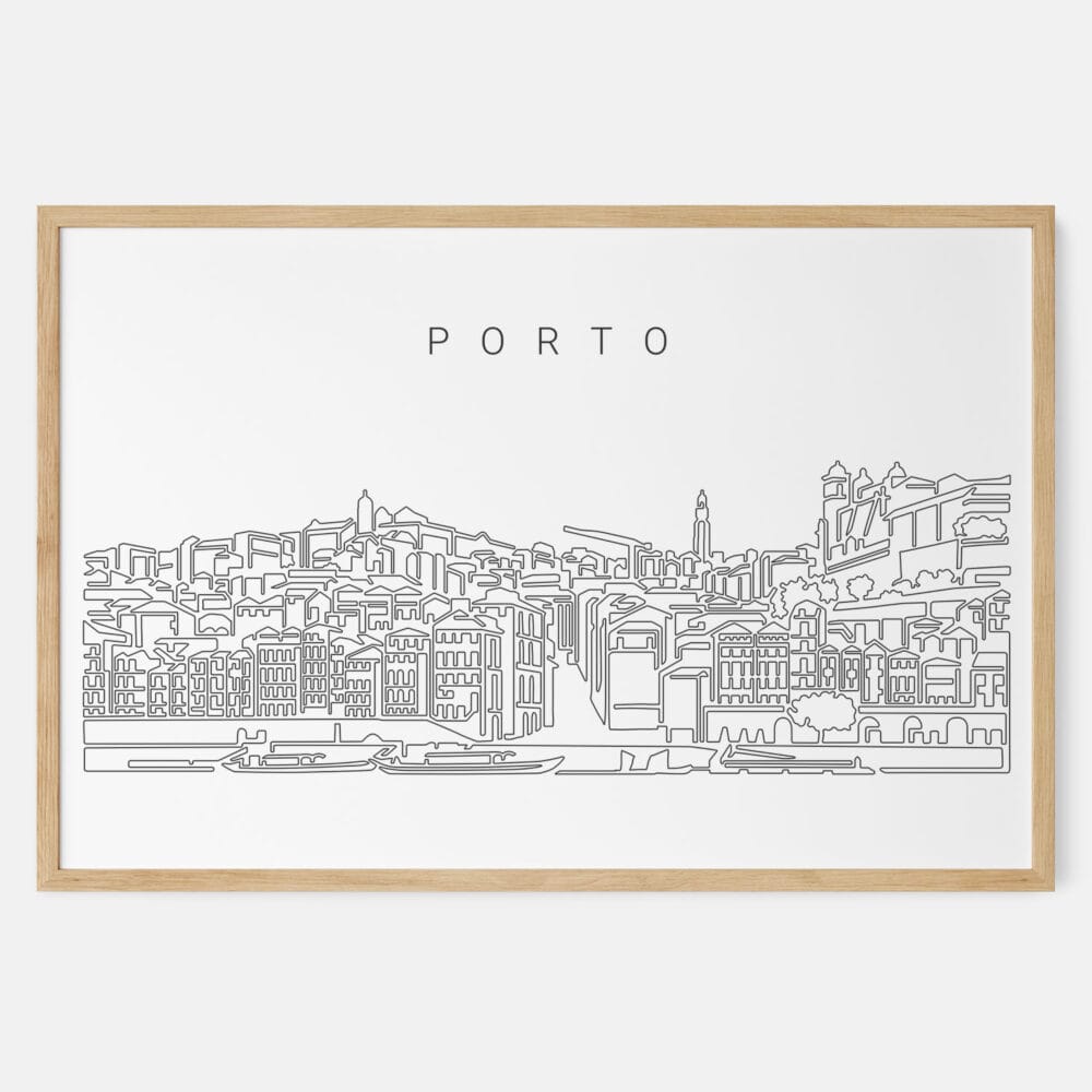 Framed Porto Art print - Landscape - Main