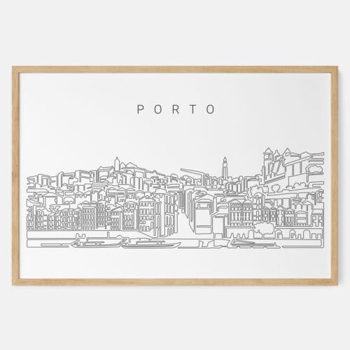 Porto Skyline Art Print