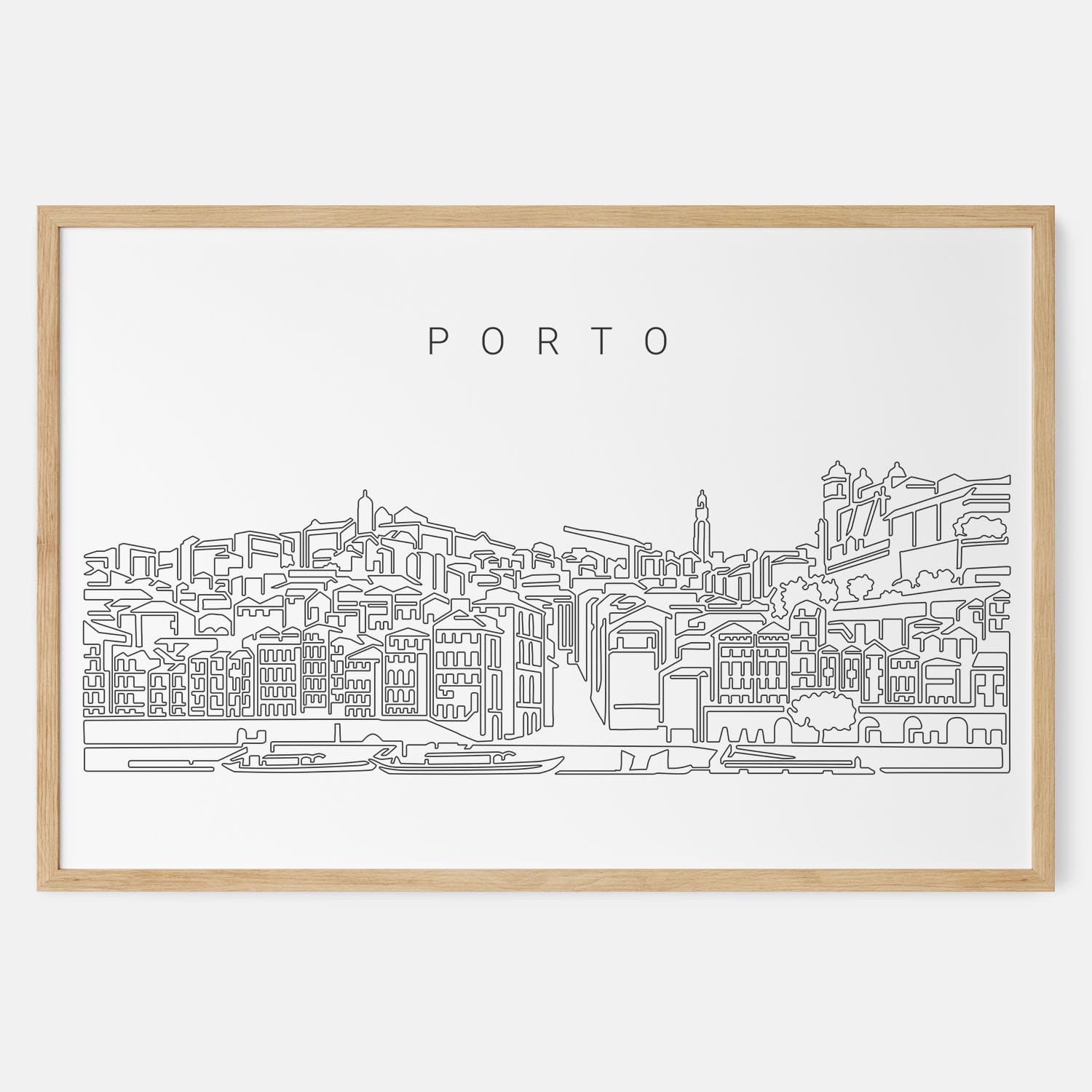 Porto Skyline Art Print