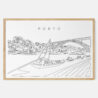 Framed Porto Dom Luis Bridge Art print - Landscape - Main
