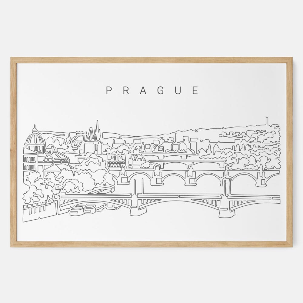 Framed Prague Art print - Landscape - Main