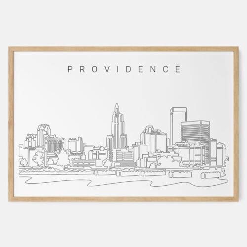 Providence Skyline Art Print