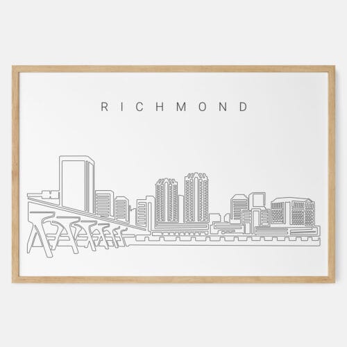 Richmond Skyline Art Print