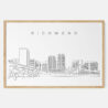 Framed Richmond VA Art print - Landscape - Main