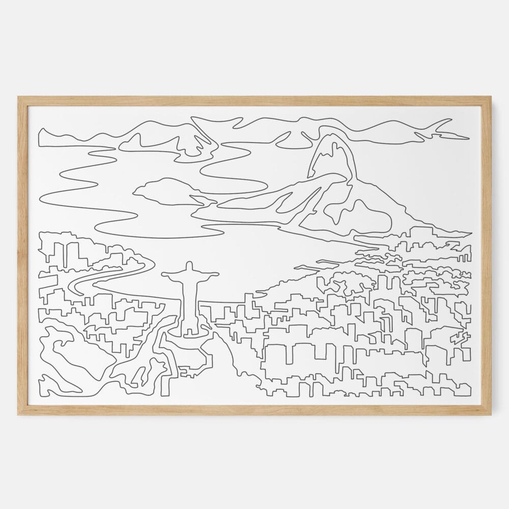 Framed Rio De Janeiro Art print - Landscape - Main