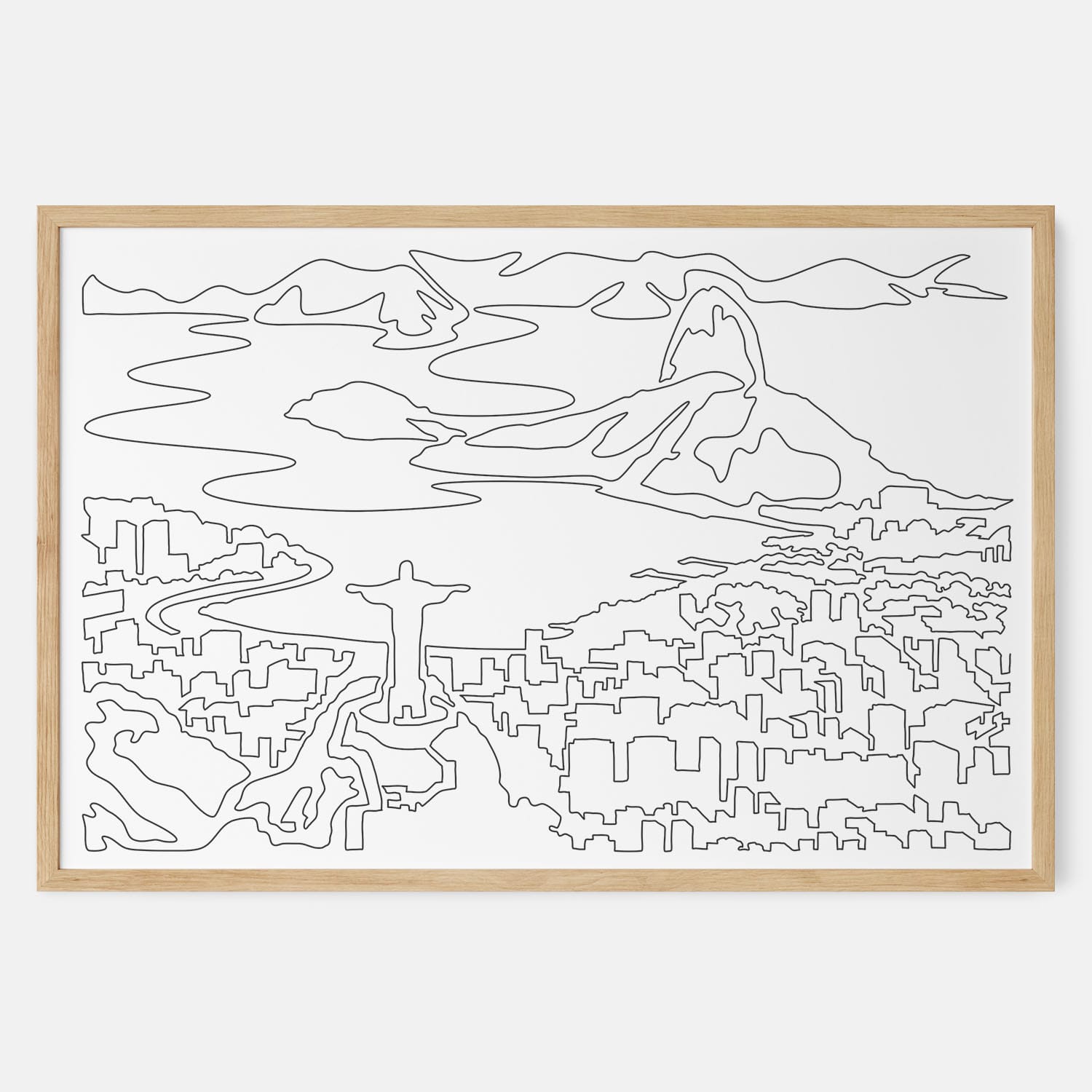 Framed Rio De Janeiro Art print Landscape Main