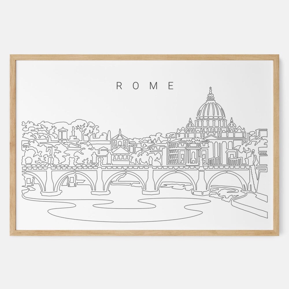 Framed Rome Italy Art print - Landscape - Main