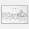 Framed Rome Italy Art print - Landscape - Main