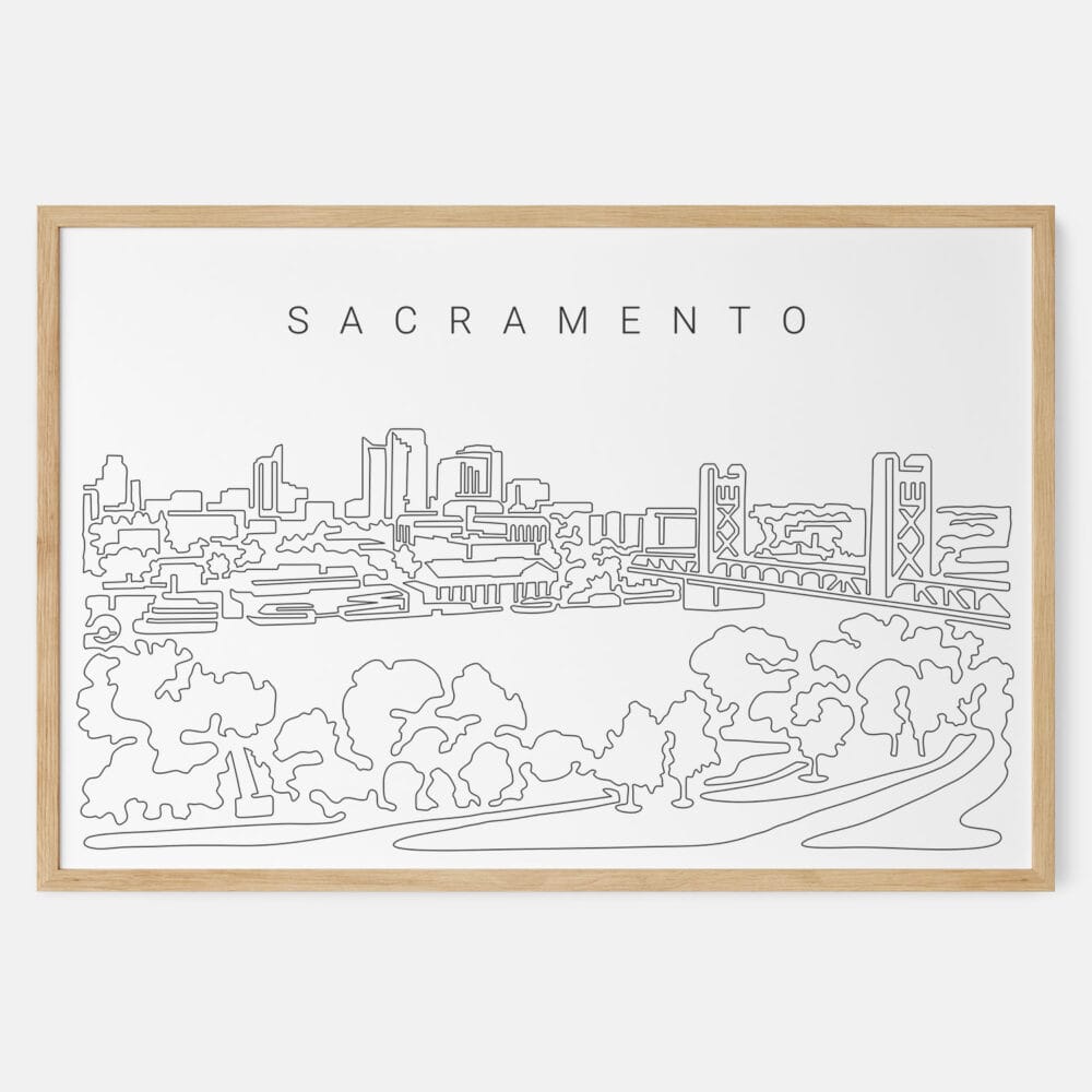 Framed Sacramento Art print - Landscape - Main