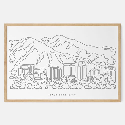 Salt Lake City Art Print