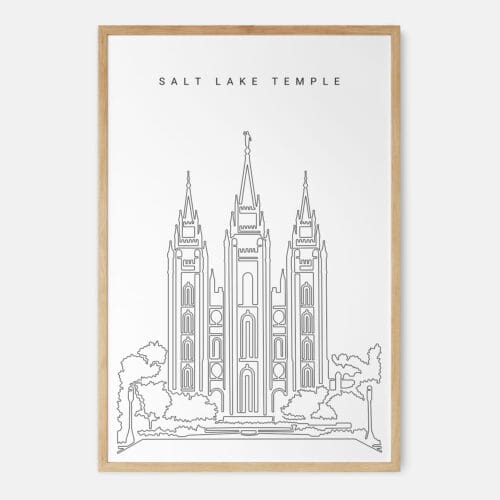 Salt Lake Temple Art Print