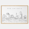 Framed San Antonio Art print - Landscape - Main
