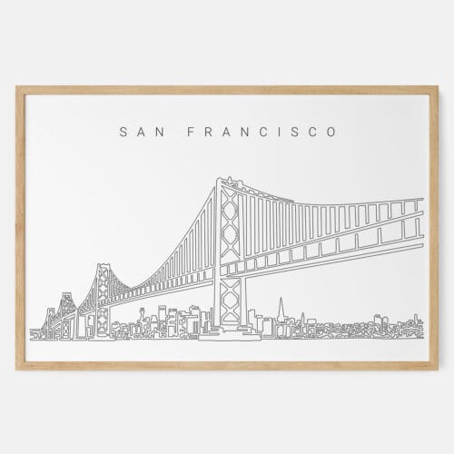 San Francisco Bay Bridge Art Print