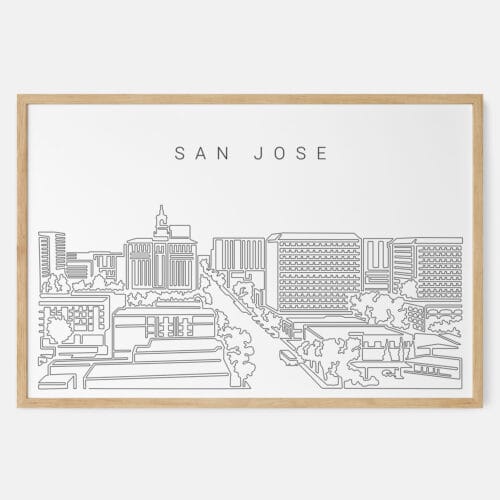 San Jose Skyline Art Print