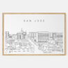 Framed San Jose Art print - Landscape - Main
