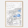 Framed Santorini Wall Art - Main - Portrait