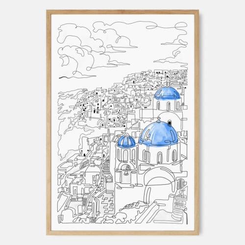 Santorini Art Print