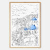 Framed Santorini Wall Art - Main - Portrait