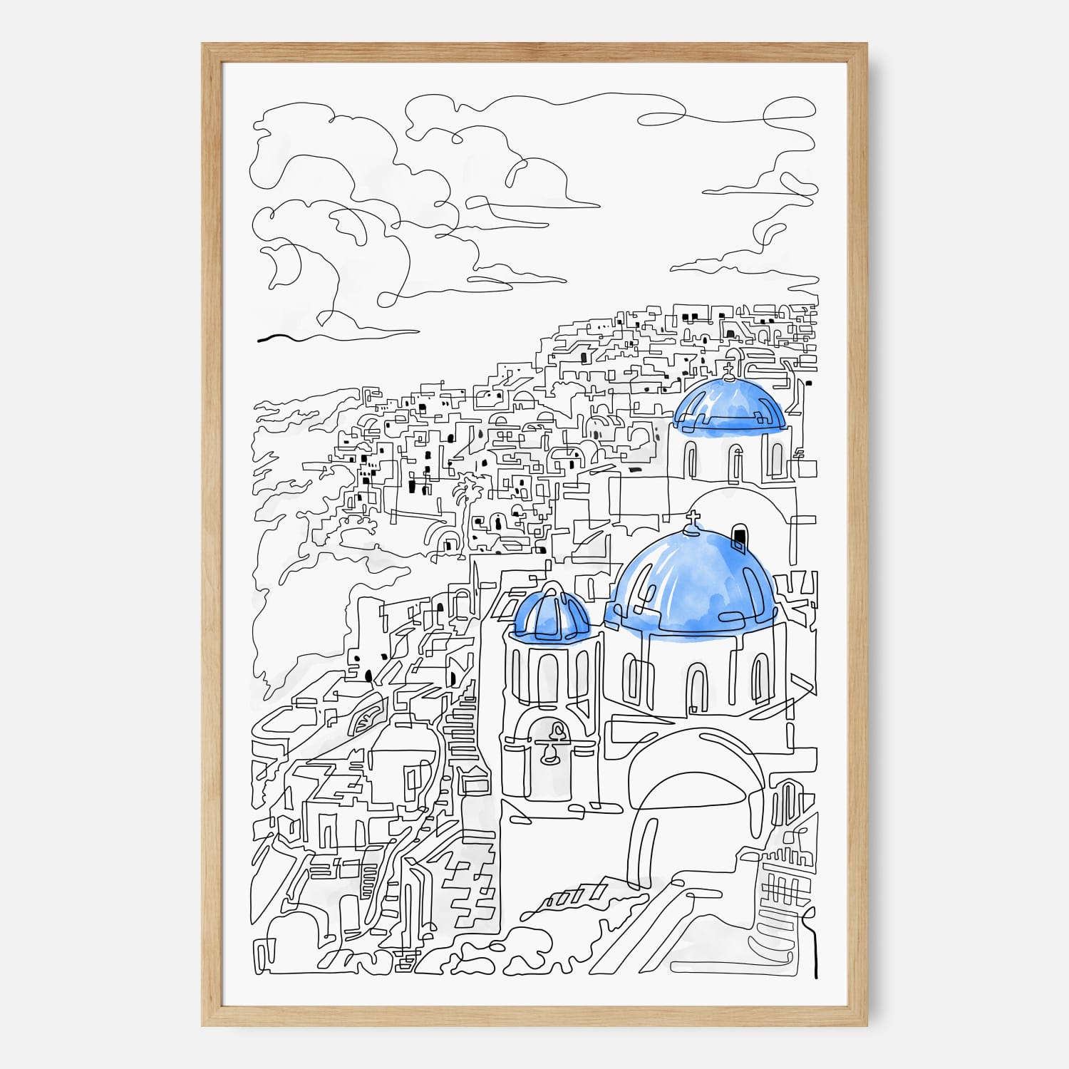 Santorini Art Print