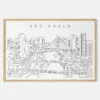 Framed Sao Paulo Art print - Landscape - Main