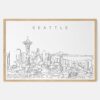 Framed Seattle Art print - Landscape - Main