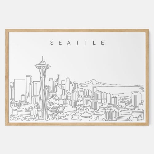 Seattle Skyline Art Print