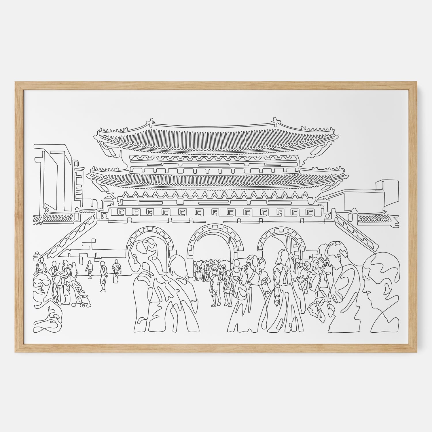 Seoul Gwanghwamun Gate Art Print