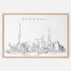 Framed Shanghai Art print - Landscape - Main