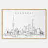 Framed Shanghai Art print - Landscape - Main
