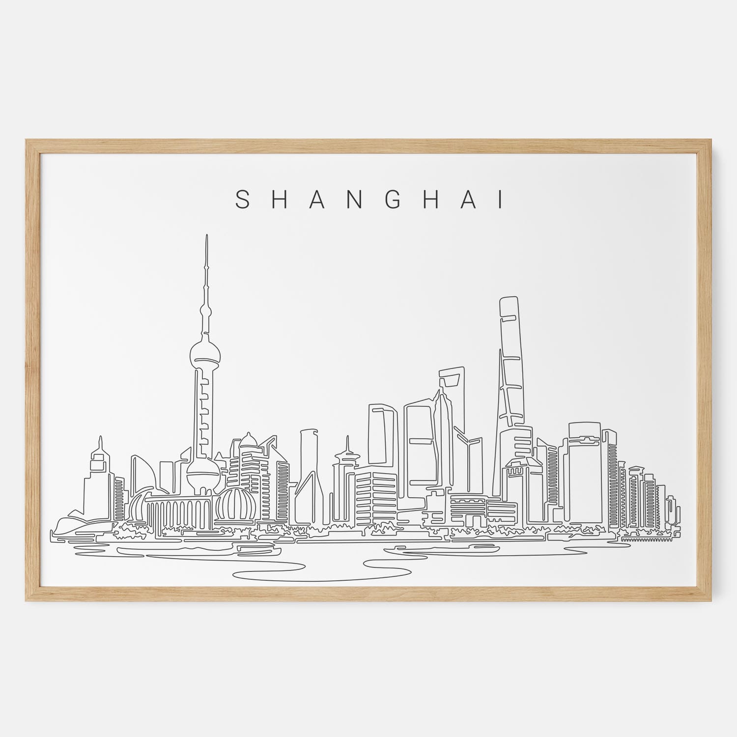 Shanghai Skyline Art Print