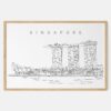 Framed Singapore Art print - Landscape - Main