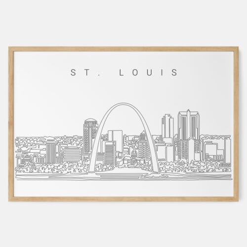 St. Louis Skyline Art Print