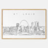 Framed St. Louis Art print - Landscape - Main
