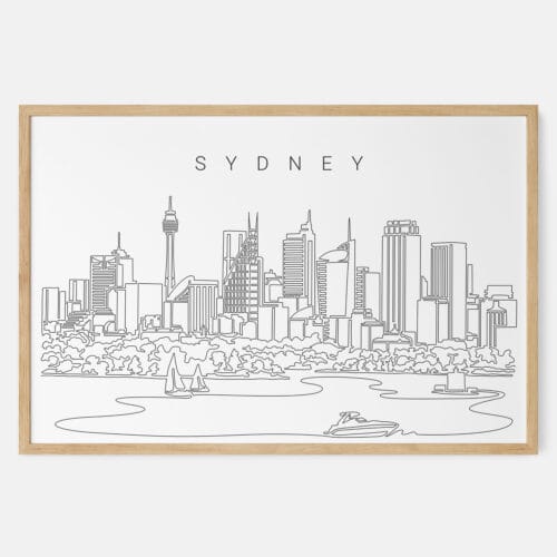 Sydney Skyline Art Print