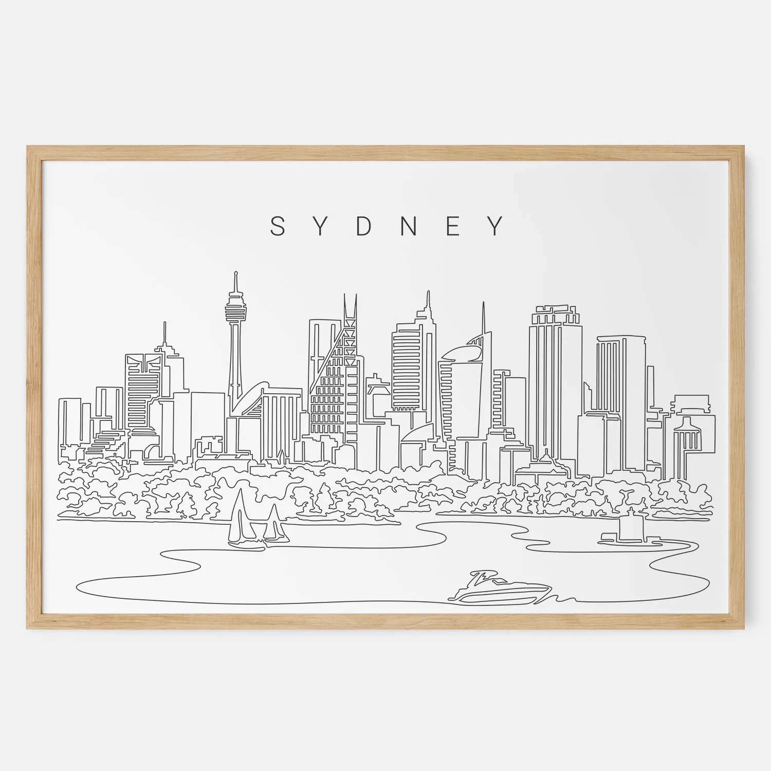 Sydney Skyline Art Print