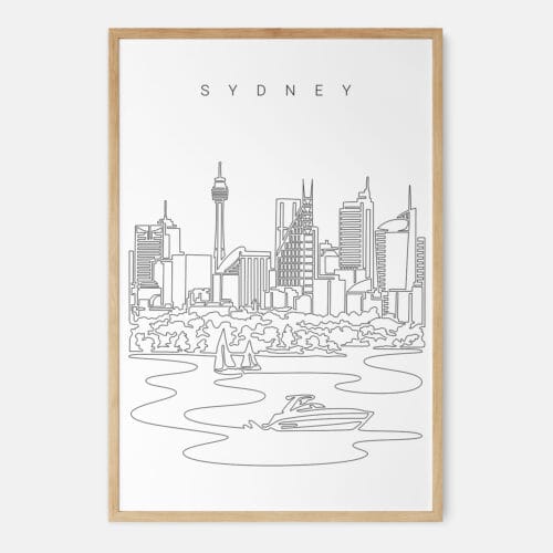 Sydney Skyline Art Print