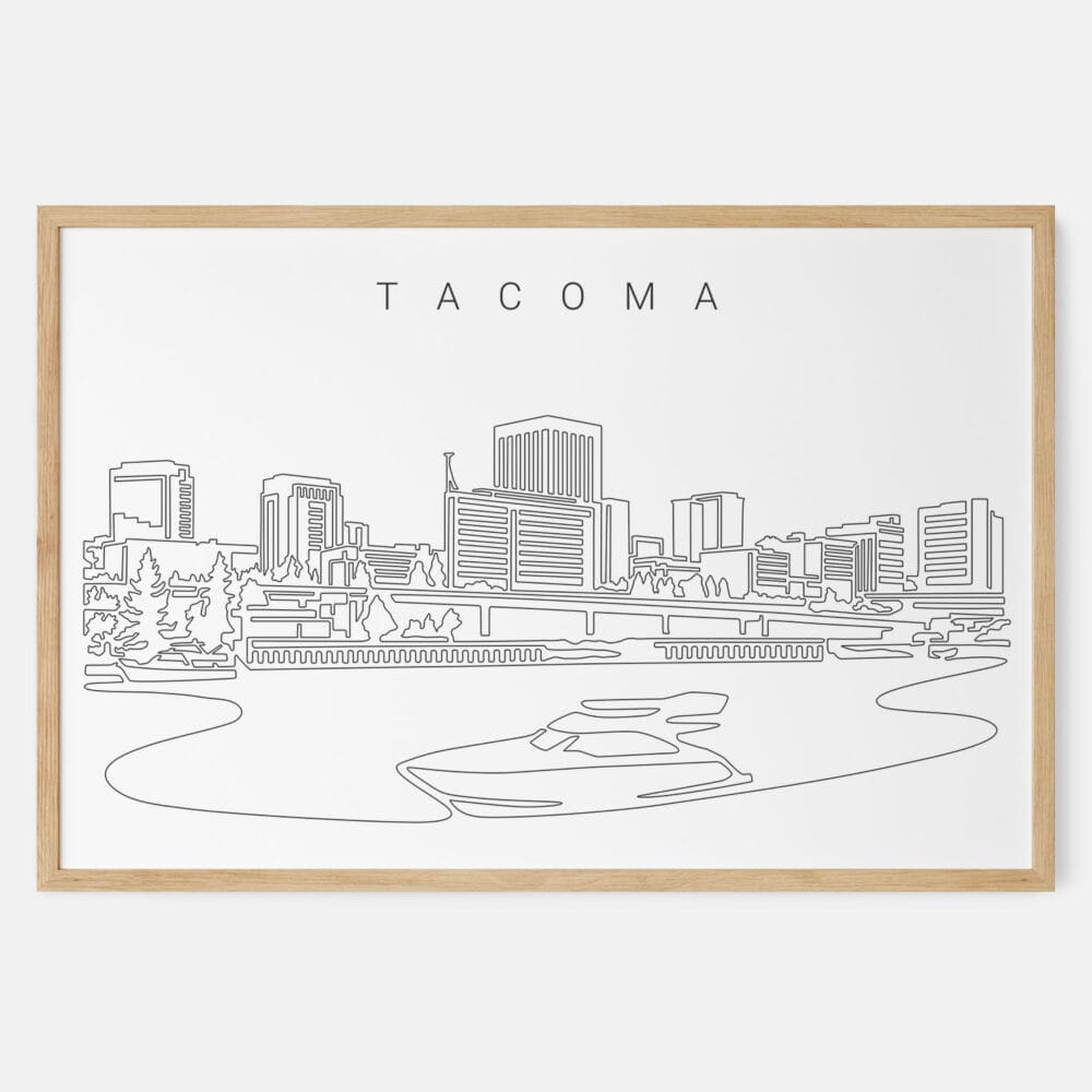 Framed Tacoma Art print - Landscape - Main