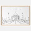 Framed Taj Mahal Art print - Landscape - Main