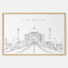 Framed Taj Mahal Art print - Landscape - Main